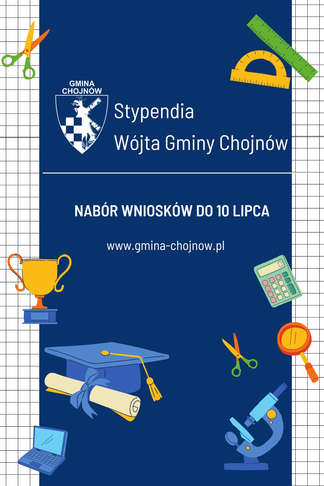 Ruszył nabór wniosków o Stypendium Wójta Gminy Chojnów!